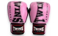 Боксерские перчатки TWINS Special BGVL3-2TA pink black 12 oz