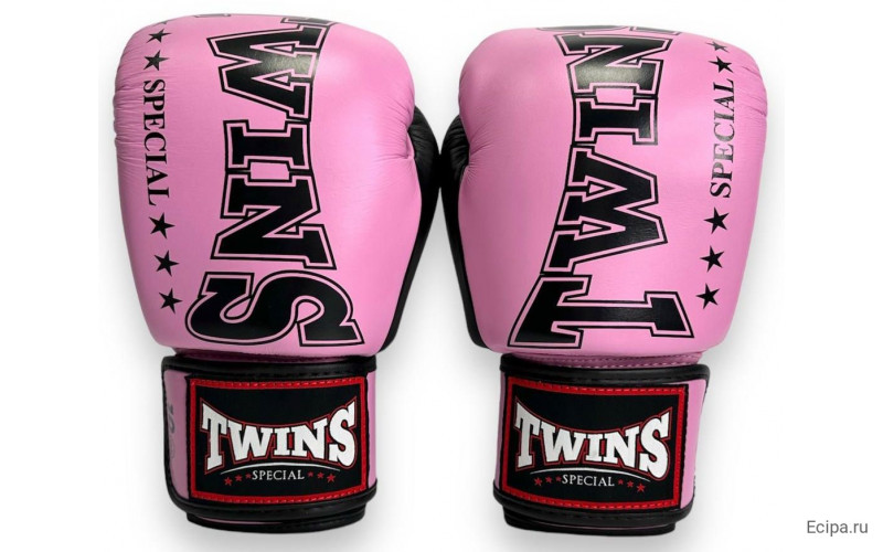 Боксерские перчатки TWINS Special BGVL3-2TA pink black 16 oz
