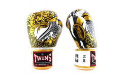 Боксерские перчатки Twins Special FBGVL3-52 Dragon white gold 10 oz