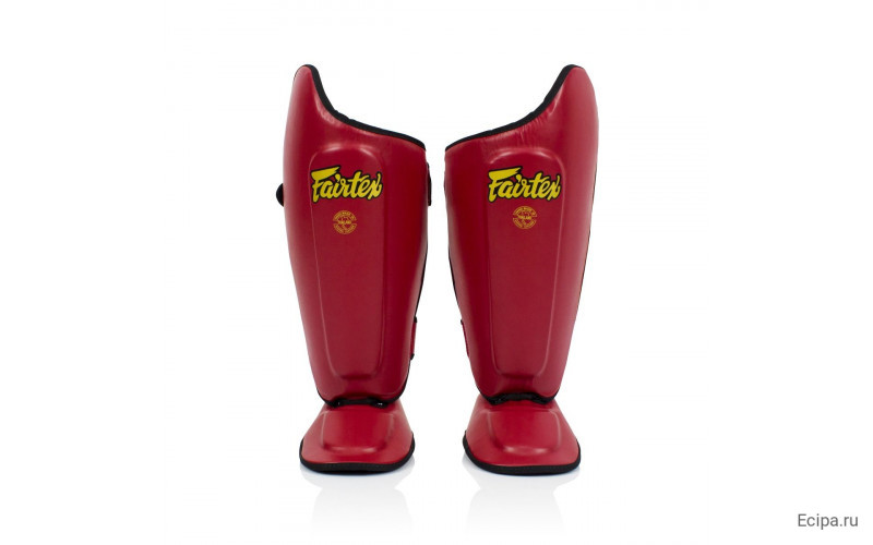 Защита голени Fairtex SP8 red L