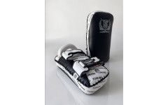 Тайские пэды Top King TKKPF black white L Тайские пэды Top King TKKPF black white L